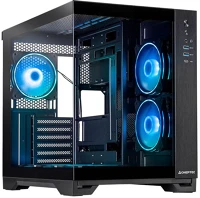 Chieftec GM-30B-TG-OP Visio tempered glass black kép