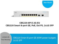 Cisco CBS220-8P-E-2G-EU Switch 8 port, poe - kép