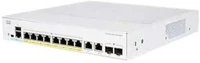 Cisco CBS350-8P-E-2G-EU Switch 8x1000mbps (poe+) + 2x1000mbps sfp, fémházas, rackes, menedzselhető - kép