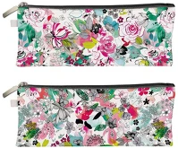 Clairefontaine 115574C Tolltartó  blooming 19x7 cm lapos, műbőr, vegyes kép