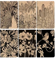 Clairefontaine 116035C Jegyzetfüzet  le cerisier blanc 7,5x12cm, 24 lapos, sima, vegyes minta kép