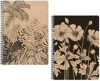 Clairefontaine 116040C Jegyzetfüzet  le cerisier blanc a/4, spirálos, 74 lapos, vonalas, vegyes minta kép