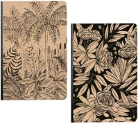 Clairefontaine 116041C Jegyzetfüzet  le cerisier blanc a/5, textil gerinc, 80 lapos, vonalas, vegyes minta kép