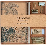 Clairefontaine 116046C Kollekció  le cerisier blanc jegyzetfüzet, ceruza, binder csipesz, kapocs, radír kép