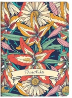 Clairefontaine 116212C Jegyzetfüzet  frida kahlo, a/5, 14,8x21 cm, 32 lapos, vonalas, vegyes minta kép