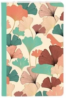 Clairefontaine 116252C Jegyzetfüzet  gaia bézs 11x17 cm, 48 lapos, vonalas, vegyes minta kép