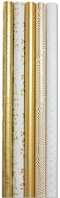 Clairefontaine 212846C 70x200 cm 80g prémium, aranyló karácsonyi mintás, 5 minta kép