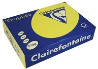 Clairefontaine A/4 210G Másolópapír színes  trophée  intenzív sárga 250 ív/csomag (2210) kép