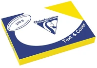 Clairefontaine 2700 Karton bőrhatású  text and cover a/4 270g napsárga 100 ív/csomag kép