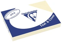 Clairefontaine 2704C Karton bőrhatású  text and cover a/4 270g vajszín 100 ív/csomag kép