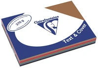 Clairefontaine 2712 Karton bőrhatású  text and cover a/4 270g sötét vegyes szín 5x20 ív/csomag kép