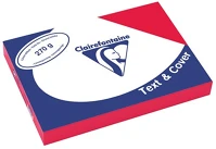 Clairefontaine 2721 Karton textilhatású  text and cover a/4 270g vörös 100 ív/csomag kép