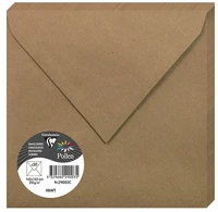 Clairefontaine 29003C Boríték  pollen 16,5x16,5 cm enyvezett kraft kép