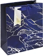 Clairefontaine 33553-3C Dísztasak /eurowrap 21,5x25,3 cm kék márvány kép