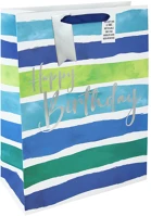 Clairefontaine 33964-1WC Dísztasak /eurowrap 33x45,5 cm csíkos hbd férfi kép
