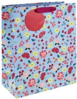 Clairefontaine 35422-2C Dísztasak /eurowrap 26,5x33 cm világoskék virágos kép