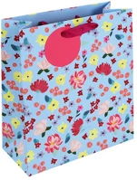 Clairefontaine 35422-3C Dísztasak /eurowrap 21,5x25,3 cm világoskék virágos kép