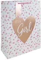 Clairefontaine 35444-1WC Dísztasak /eurowrap 33x45,5 cm it s a girl kép