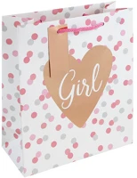 Clairefontaine 35444-3C Dísztasak /eurowrap 21,5x25,3 cm it s a girl kép