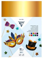 Clairefontaine 354595C Kreatív kartonpapír  aluminium 25x35 cm 255g vegyes 10 ív/csomag kép