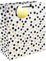 Clairefontaine 35471-2C Dísztasak /eurowrap 26,5x33 cm fehér, pöttyös kép