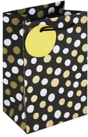 Clairefontaine 35474-9C Dísztasak /eurowrap 12,7x20,3 cm fekete, pöttyös kép