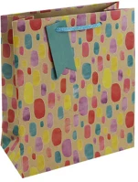 Clairefontaine 35483-3C Dísztasak /eurowrap 21,5x25,3 cm kraft, színes foltok kép