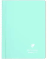 Clairefontaine 376773C Spirálfüzet  koverbook blush a/4 80 lapos pp borítású vonalas menta kép