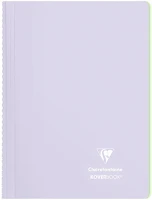 Clairefontaine 376775C Spirálfüzet  koverbook blush a/4 80 lapos pp borítású vonalas lila kép