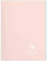Clairefontaine 376778C koverbook blush a/4 80 lapos pp borítású vonalas púderrózsaszín kép