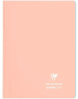Clairefontaine 376779C Spirálfüzet  koverbook blush a/4 80 lapos pp borítású vonalas korall kép