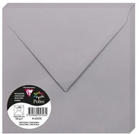 Clairefontaine 5323C Boríték  pollen 16,5x16,5 cm enyvezett koalaszürke kép