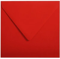 Clairefontaine 5588C Boríték  pollen 14x14 cm enyvezett intenzív piros kép