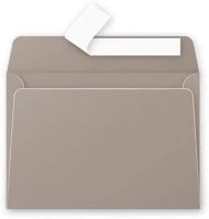 Clairefontaine 5636C Boríték  pollen lc/6 szilikonos sötétszürke kép