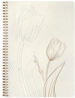 Clairefontaine 813065C Jegyzetfüzet  tulip paper, spirálos, a/4, 21x29,7cm, 74 lapos, pontozott kép