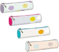 Clairefontaine 83473C Tolltartó  zephir 21x6 cm hengeres, műbőr, vegyes kép