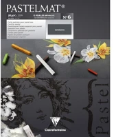 Clairefontaine 96004C Művészeti rajztömb  pastelmat n°6 24x30 cm 12 lap 360g vegyes színek kép