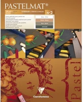 Clairefontaine 96007C Művészeti rajztömb  pastelmat n°2 24x30 cm 12 lap 360g vegyes színek kép