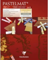 Clairefontaine 96017C Művészeti rajztömb  pastelmat n°1 24x30 cm 12 lap 360g vegyes színek kép