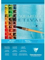 Clairefontaine 96303C Művészeti rajztömb  etival cold pressed a/3 10 lap 200g ragasztott fehér enyhén szemcsés kép