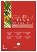 Clairefontaine 96391C Művészeti rajztömb  etival classic grain a/4 10 lap 300g ragasztott fehér szemcsés kép