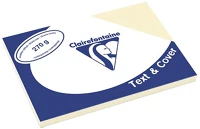 Clairefontaine A/3 270G Karton bőrhatású  text and cover a/3 270g vajszín 100 ív/csomag kép