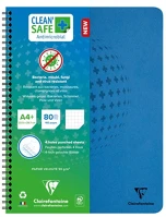 Clairefontaine CLEAN'SAFE A/4+ 80 Spirálfüzet  clean'safe a/4+ 80 lapos kockás antimikrobiális kép