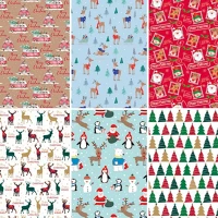 Clairefontaine PPP0090-0663 Díszcsomagoló tekercses /eurowrap 70x200 cm 57g karácsonyi vegyes minták kép