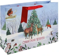 Clairefontaine X-34124-6C Dísztasak /eurowrap 37,3x27,5 cm téli állatok kép