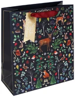 Clairefontaine X-36017-3C Dísztasak /eurowrap 21,5x25,3 cm woodland sötétkék kép