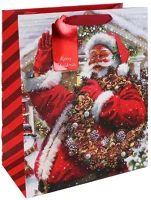 Clairefontaine X-36035-2C Dísztasak /eurowrap 26,5x33 cm vidám mikulás kép