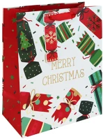 Clairefontaine X-36163-2C Dísztasak /eurowrap 26,5x33 cm merry christmas fehér kép