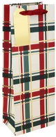 Clairefontaine X-36431-4C Dísztasak /eurowrap 12,7x35,5 cm boros, karácsonyi kockás krém kép
