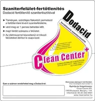 Clean center DA503XSZHT4821DOD Dodacid kísérőmatrica kép